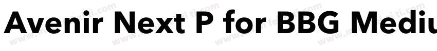 Avenir Next P for BBG Medium字体转换